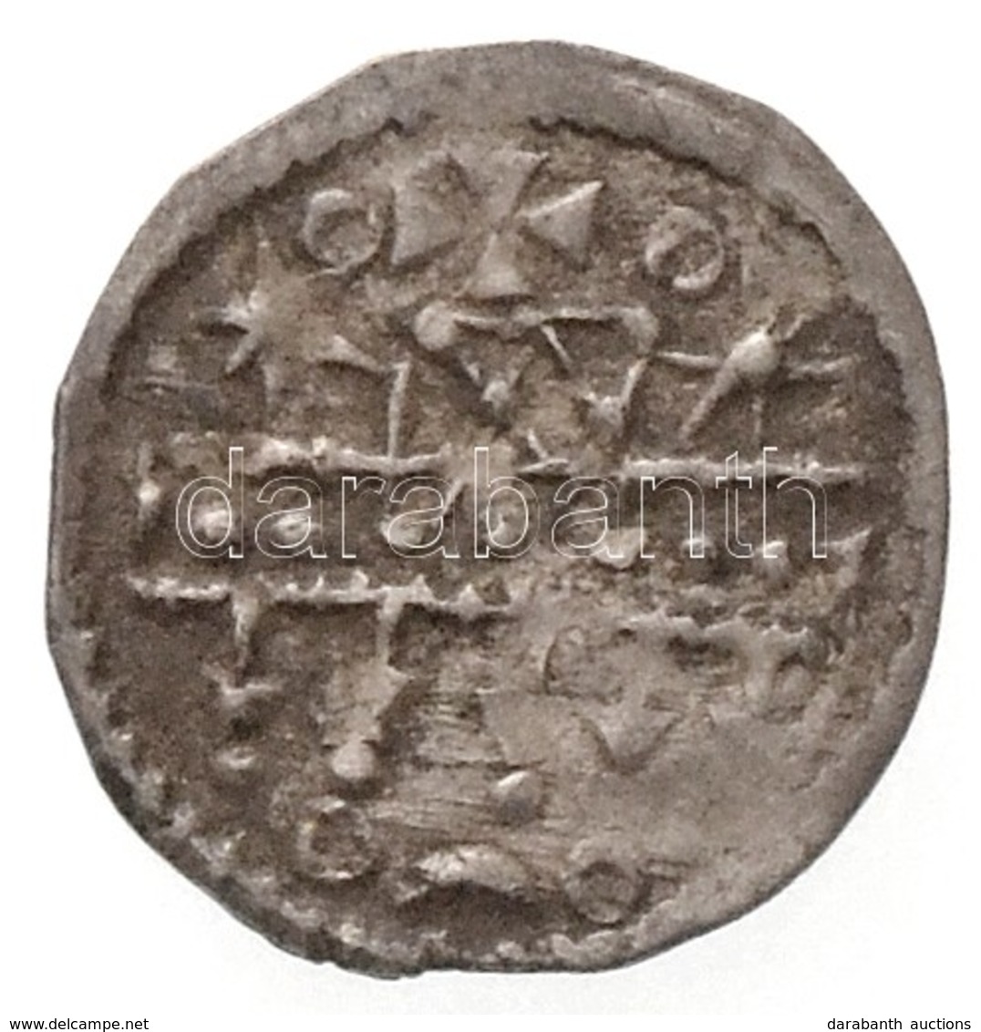 1172-1196. Denar Ag 'III. Béla' (0,27g) T:2- Hungary 1172-1196. Denar Ag 'Bela III' (0,27g) C:VF 
Huszár: 69., Unger I.: - Non Classés