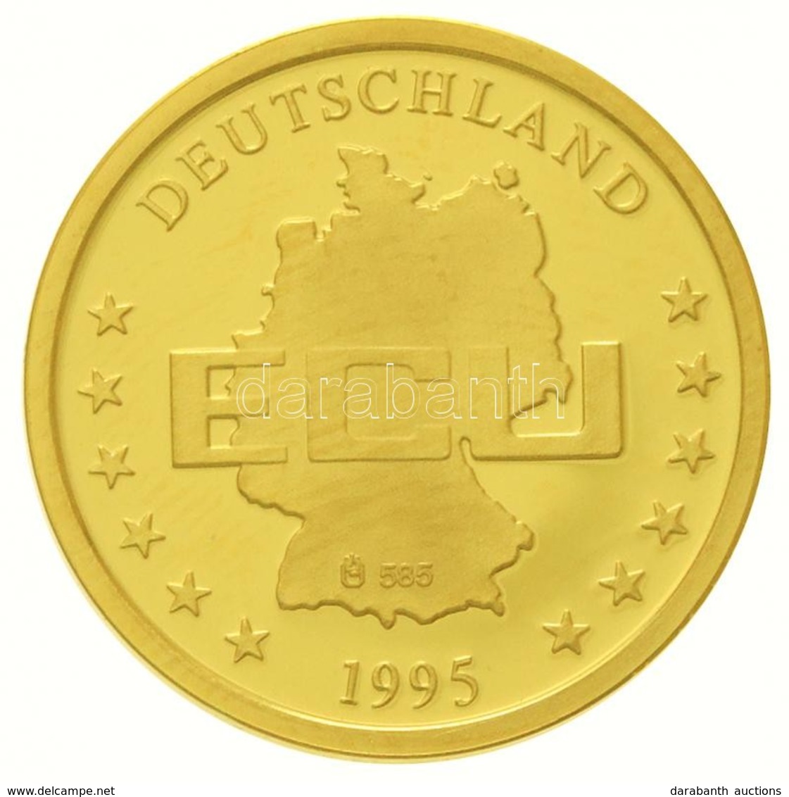 Németország 1995. 'Németország / Berlin ECU' Au Emlékérem (3,10g/0.585/20mm) T:PP
Germany 1995. 'Deutschland / Berlin EC - Non Classés