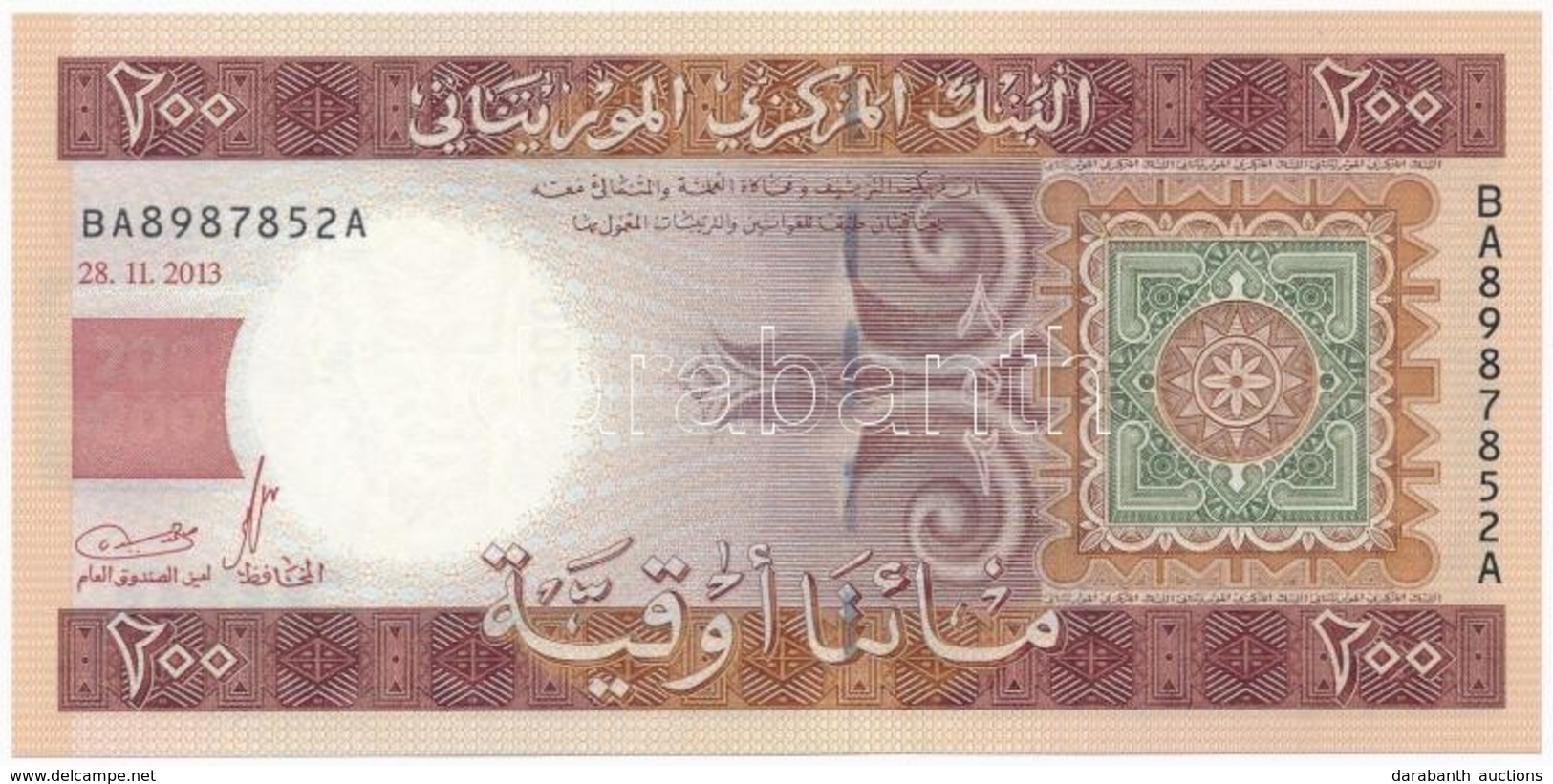 Mauritánia 2013. 200O T:I
Mauritania 2013. 200 Ouguiya C:UNC - Non Classés