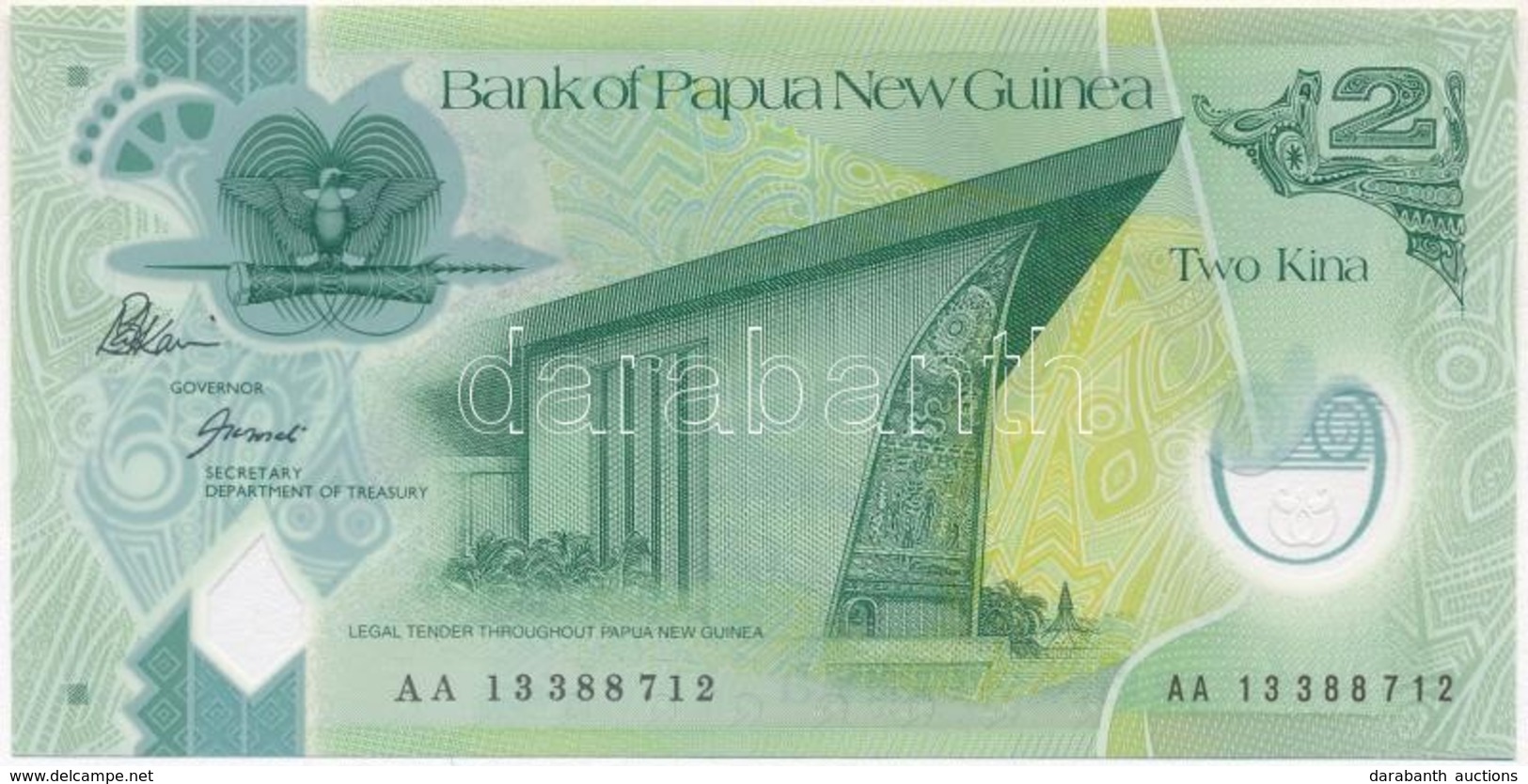 Pápua Új-Guinea ~2007. 2K T:I 
Papua New Guinea ~2007. 2 Kina C:UNC - Non Classés