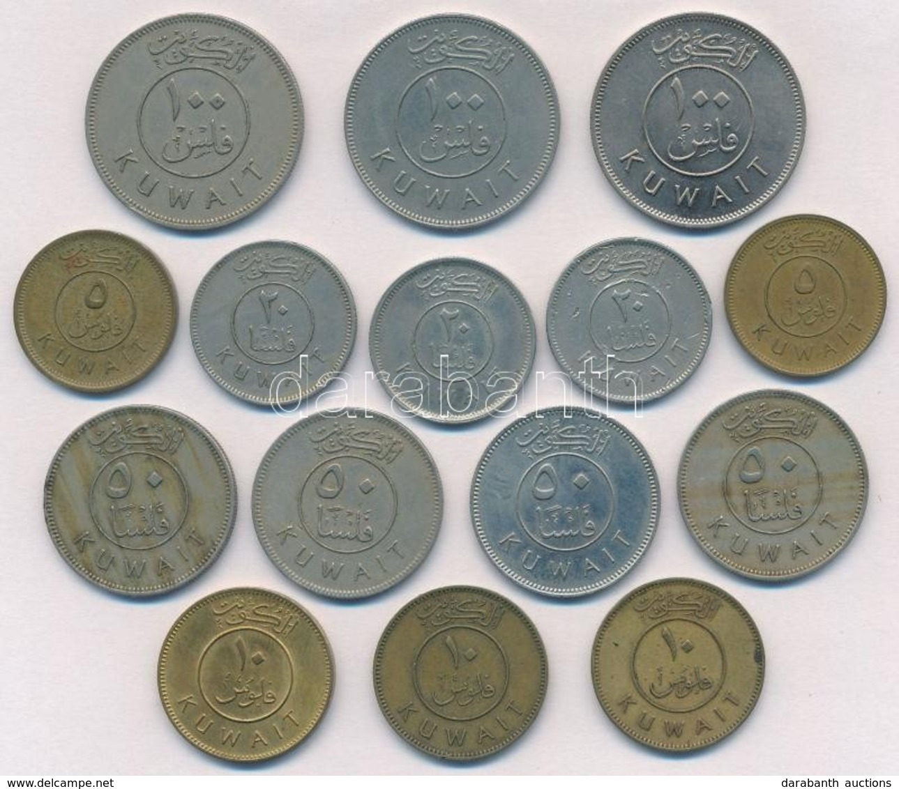 Kuvait 1973-1979. 5-100f (12x) T:vegyes
Kuwait 1973-1979. 5-100 Fils (12x) C:mixed - Unclassified