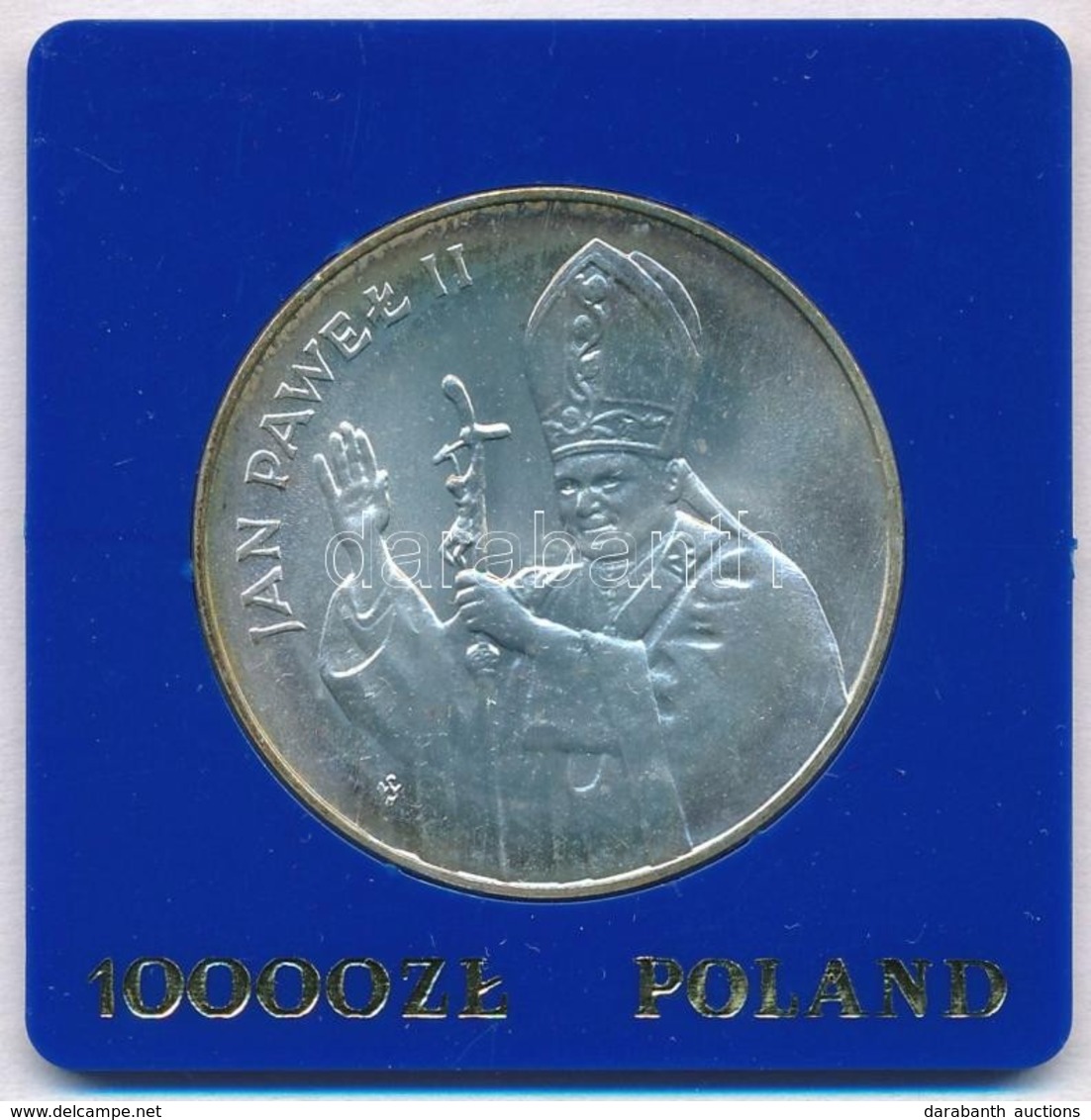Lengyelország 1987. 10.000Zl Ag 'II. János Pál Pápa' T:1
Poland 1987. 10.000 Zlotych Ag 'Pope John Paul II' C:UNC - Unclassified