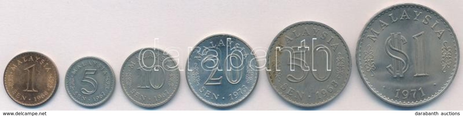 Malajzia 1967-1973. 1s-1R (6xklf) T:1-,2
Malaysia 1967-1973. 1 Sen - 1 Ringgit (6xdiff) C:AU,XF - Unclassified