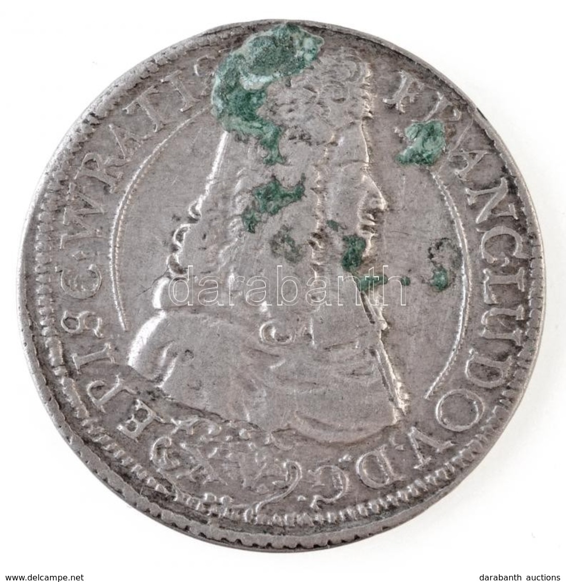 Német Államok / Boroszló 1694LPH 15kr Ag 'Ferenc Lajos' (5,79g) T:2- Patina
German States / Breslau 1694 LPH 15 Kreuzer  - Non Classés