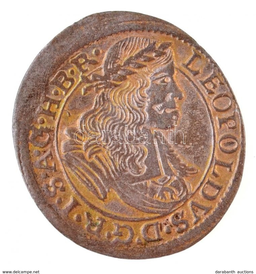 Német Államok / Szilézia 1672SHS 1k Ag 'I. Lipót' (0,68g) T:1-,2 Enyhén Hajlott
German States / Silesia 1672SHS 1 Kreuze - Unclassified