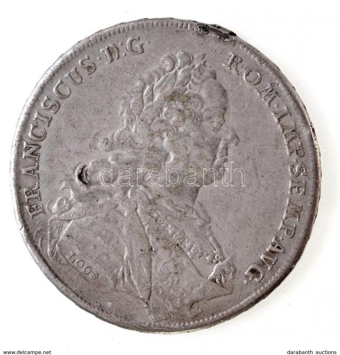 Német Államok / Nürnberg 1757L-MF Tallér Ag 'I. Ferenc' (27,55g) T:2-,3 Fülnyom, Ragasztónyom
German States / Nurnberg 1 - Unclassified