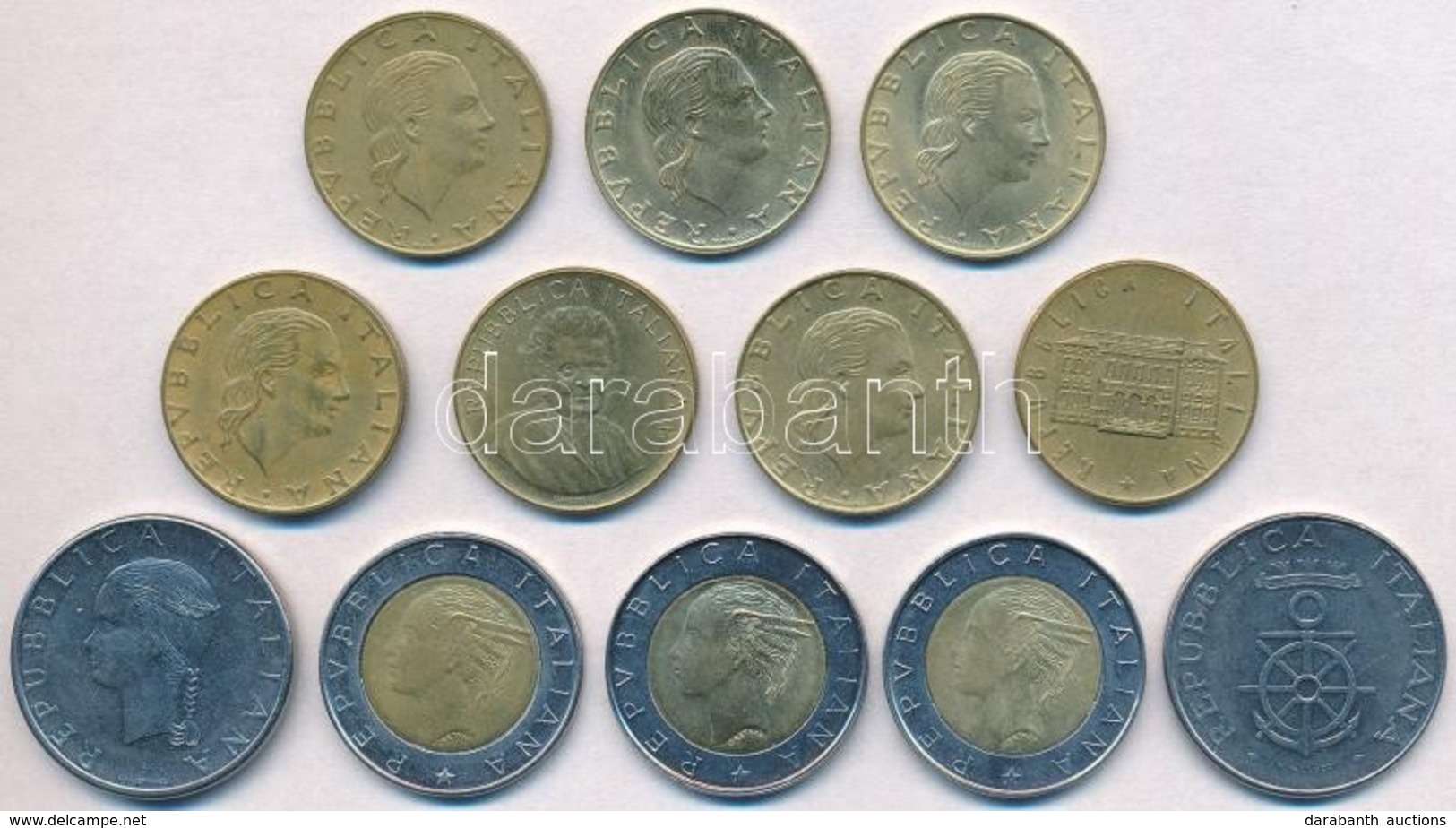 Olaszország 1979-1998. 12xklf Forgalmi Emlékkiadás 100-500L Közötti Címletek T:1-,2
Italy 1979-1998. 12xdiff Commemorati - Unclassified