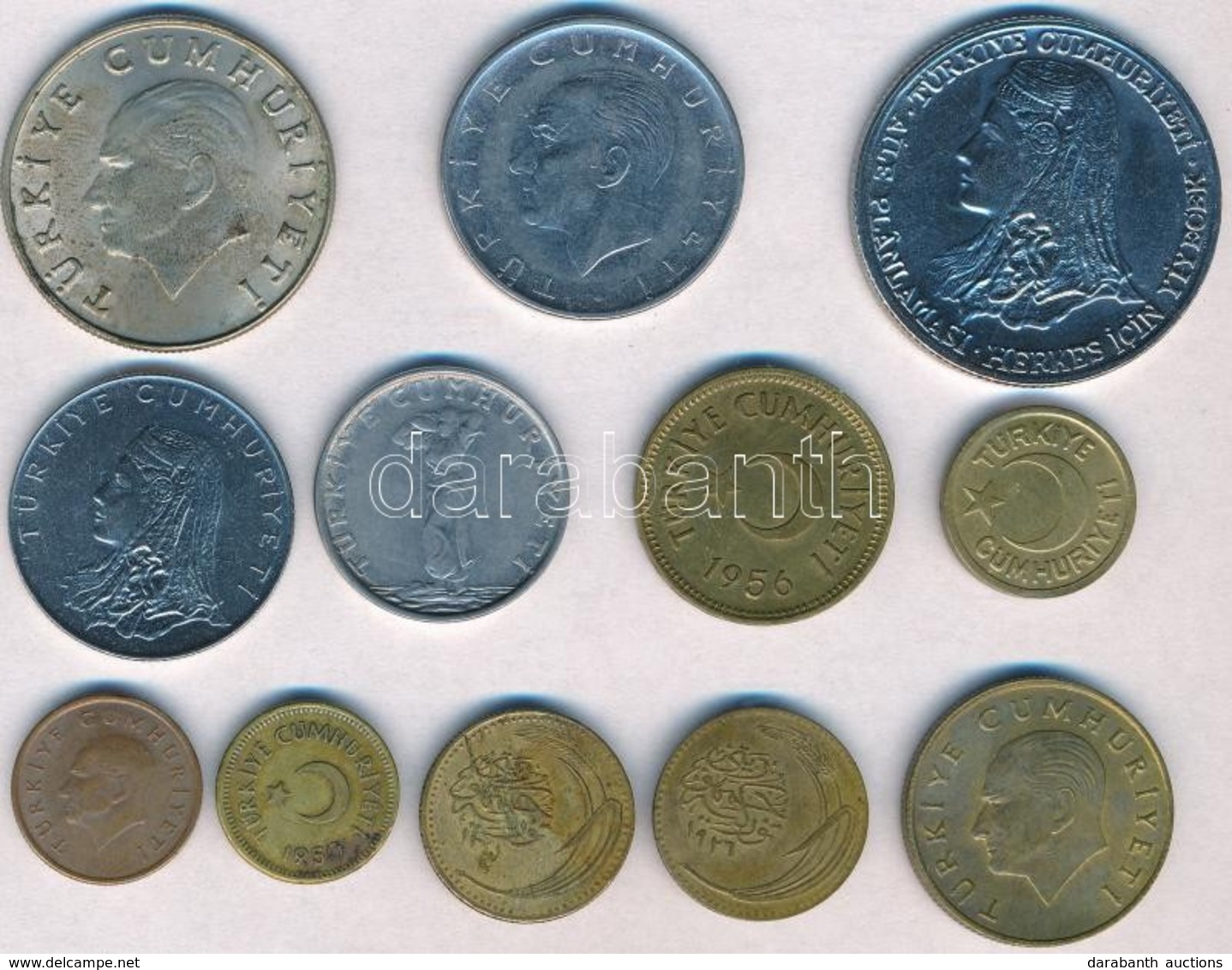 Törökország 1922-1995. 5k-1000L (12xklf) T:1-,2
Turkey 1922-1995. 5 Kurush - 1000 Lira (12xdiff) C:AU,XF - Non Classés