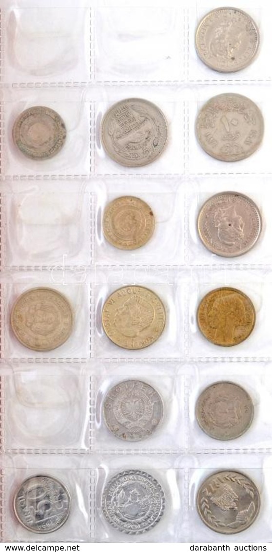 55db-os Vegyes Külföldi Fémpénz Tétel Albumban, Közte 4db Ezüst T:vegyes
55pcs Of Various Coins In Album, With 4pcs Of S - Unclassified