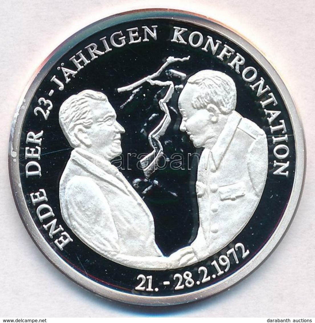 Németország 1994. 'USA és Kína - Az Amerika Egyesült Államok Elnökei' Jelzett Ag Emlékérem, Tanúsítvánnyal (15g/0.999/35 - Non Classés