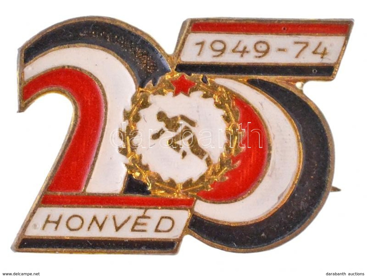 1974. 'Honvéd 1949-1974' Zománcozott Fém Jelvény (20x15mm) T:2 - Non Classés