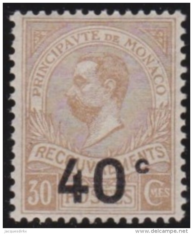 Monaco   .   Yvert    Taxe  12    .     *      .      Neuf Avec Charniere     .    /    .     Mint-hinged - Segnatasse