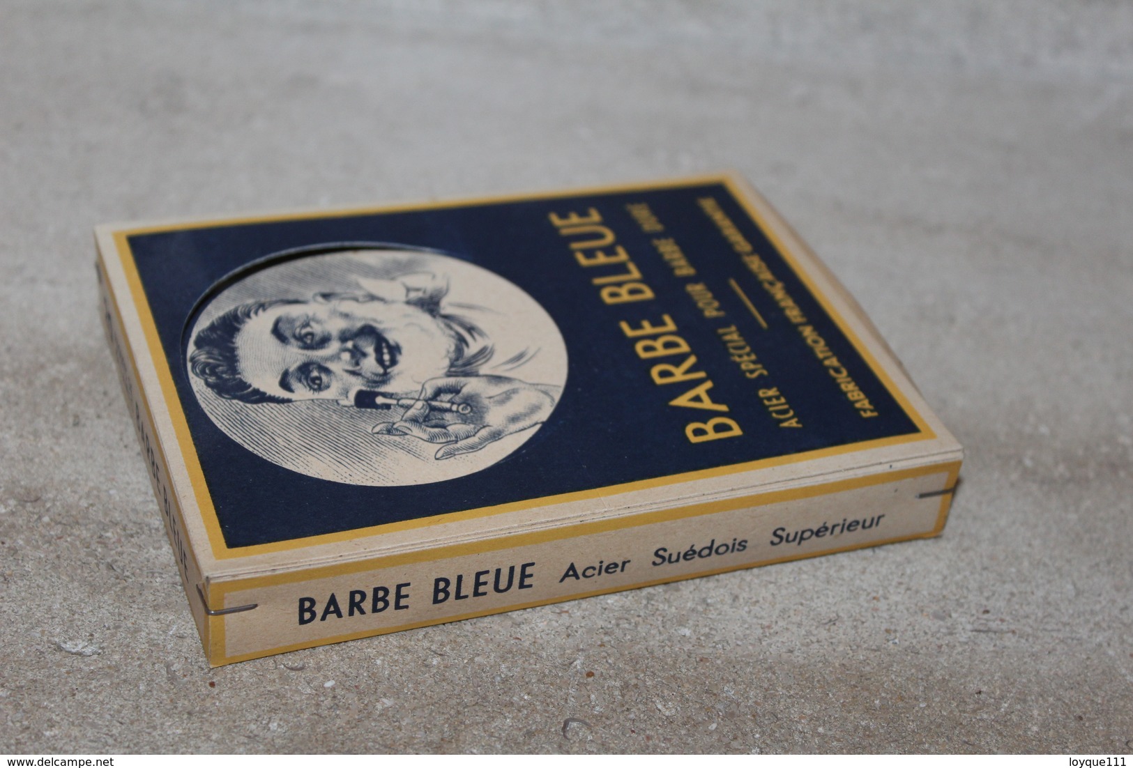 Boite Cartonnée Barbe Bleue (acier Spécial Pour Barbe Dure) - Lames De Rasoir