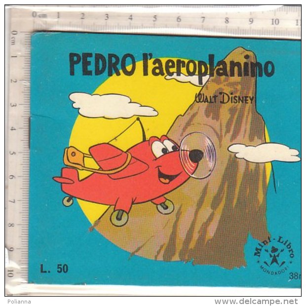 PO7716D# MINI LIBRO N.38r Walt Disney PEDRO L'AEROPLANINO Ed.Mondadori 1965 - Oud