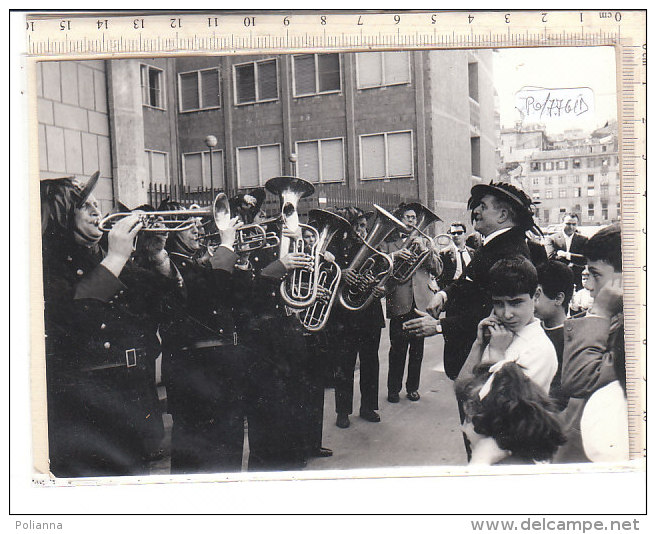 PO7761D# FOTOGRAFIA BANDA MUSICALE BERSAGLIERI - TROMBE - Guerra, Militari