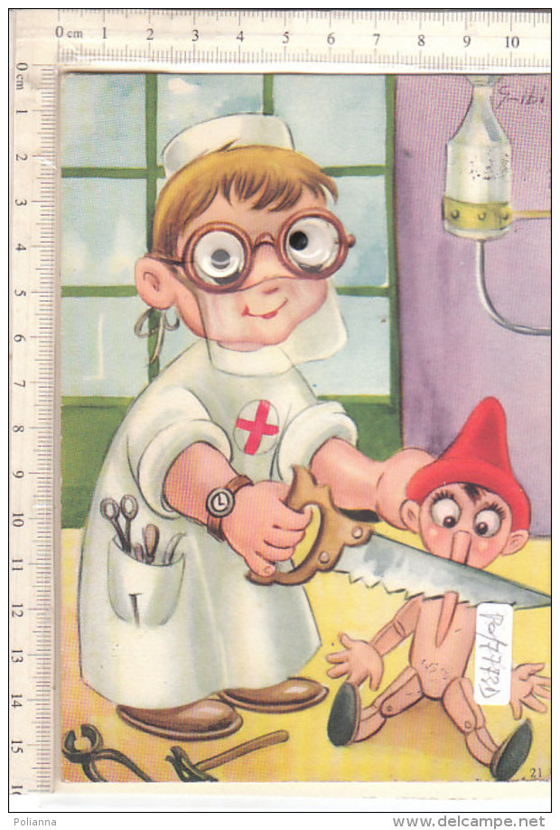 PO7773D# ILLUSTRATA GALBIATI - MECCANISMO OCCHI MOBILI - MEDICINA CROCE ROSSA - PINOCCHIO  VG - A Systèmes