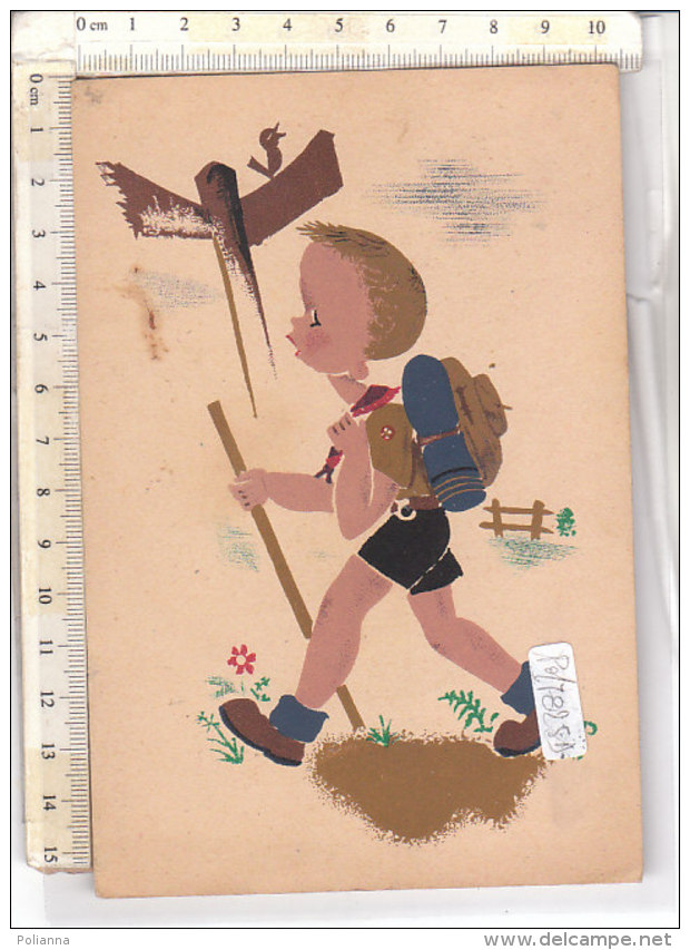 PO7825D# ILLUSTRATORI SCOUTISMO - BAMBINO SCOUT   VG - Scoutismo