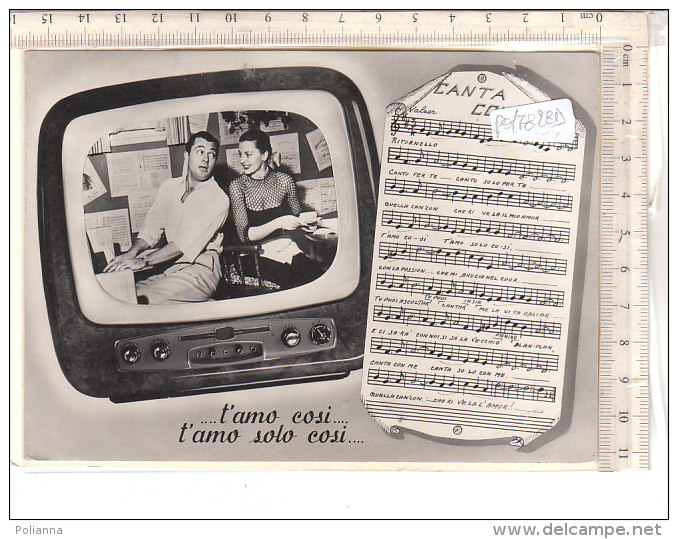 PO7828D# COPPIE - SPARTITO CANZONI CANTA CON ME - TELEVISIONE APPARECCHIO TV  VG 1956 - Paare