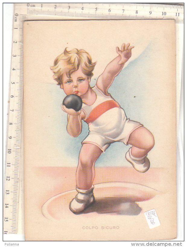 PO8160D# ILLUSTRATORI - BAMBINI - SPORT OLIMPIADI - LANCIO DEL PESO  No VG - Pesistica