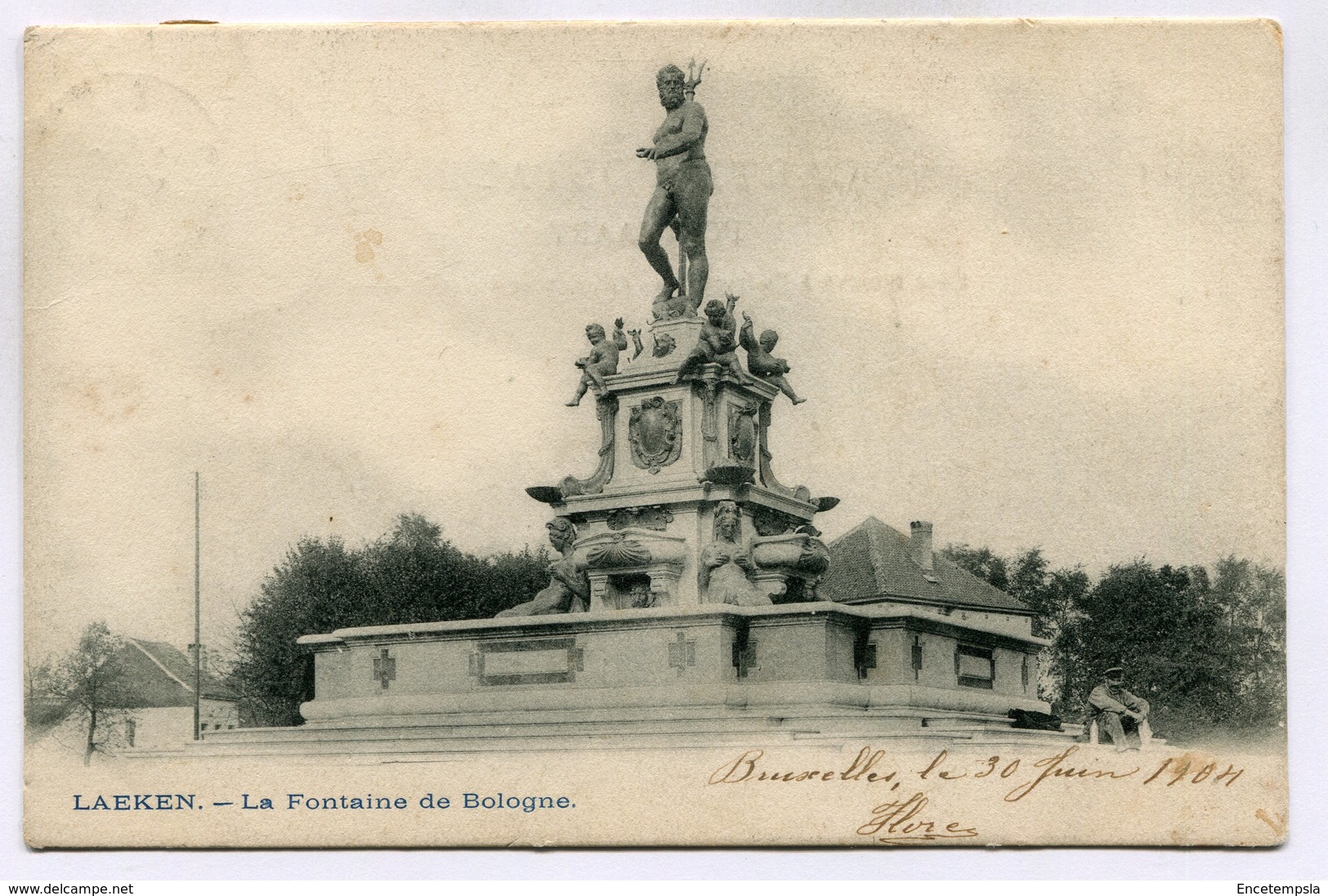 CPA - Carte Postale - Belgique - Bruxelles - Laeken - La Fontaine De Bologne - 1904 (SV5887) - Laeken