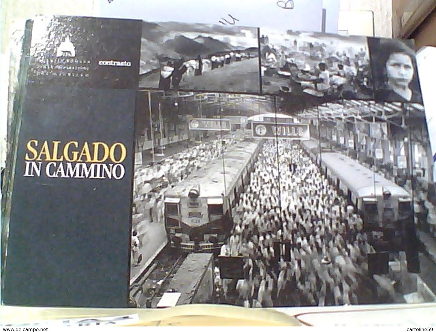 Roma  Promocard MOSTRA "SALGADO IN CAMMINO" Di SEBASTIÃO SALGADO, Scuderie P. Quirinale TRENO TRAIN N2000 GW4419 - Expositions