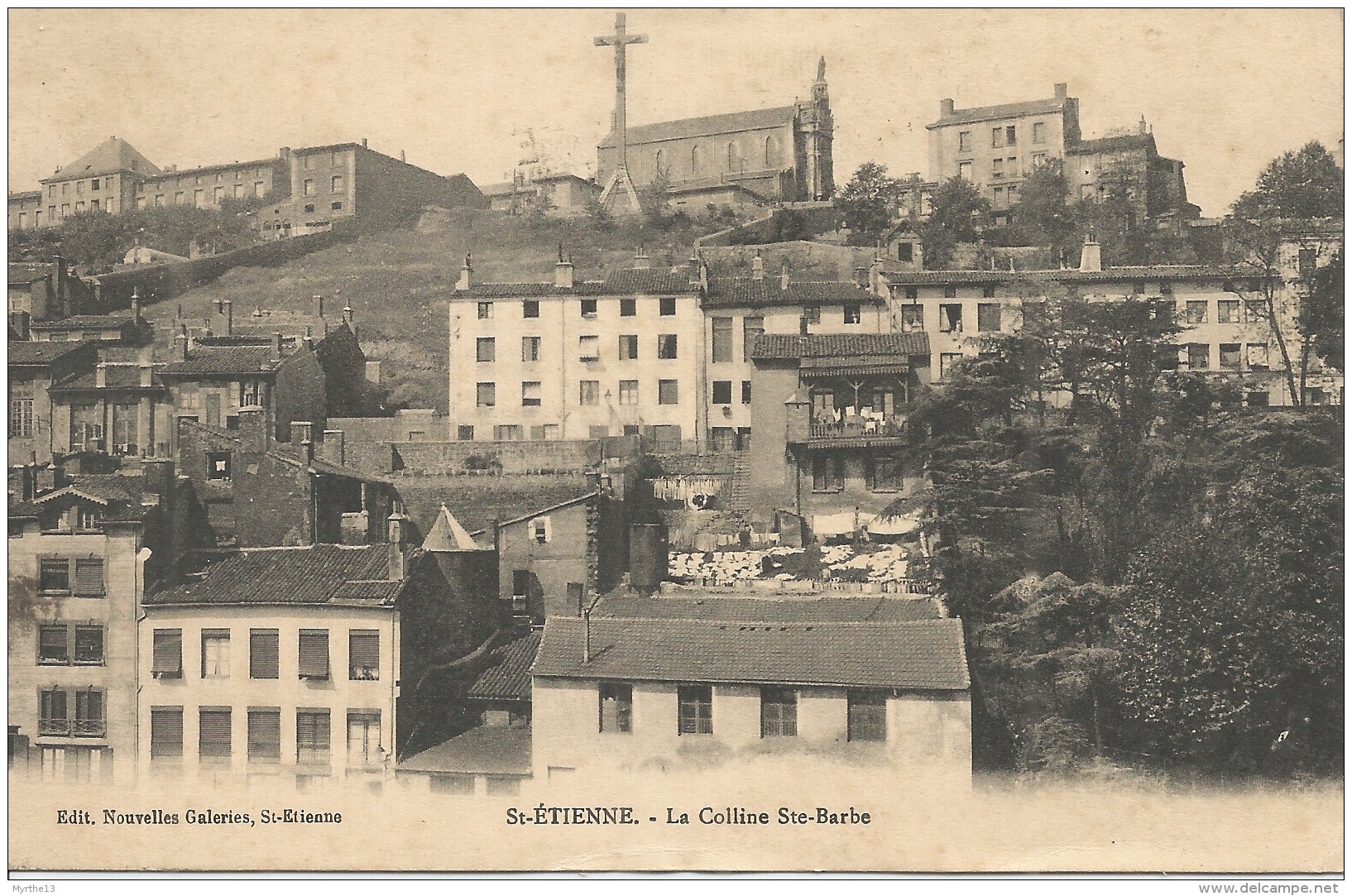 42  St ETIENNE  La Colline Ste Barbe  1916 - Saint Etienne