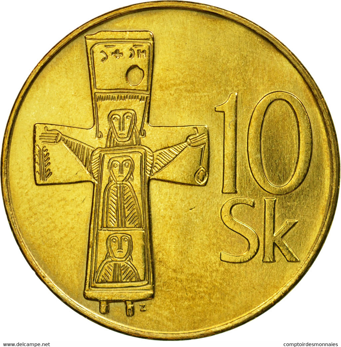 Monnaie, Slovaquie, 10 Koruna, 1994, SPL, Aluminum-Bronze, KM:11 - Slovaquie