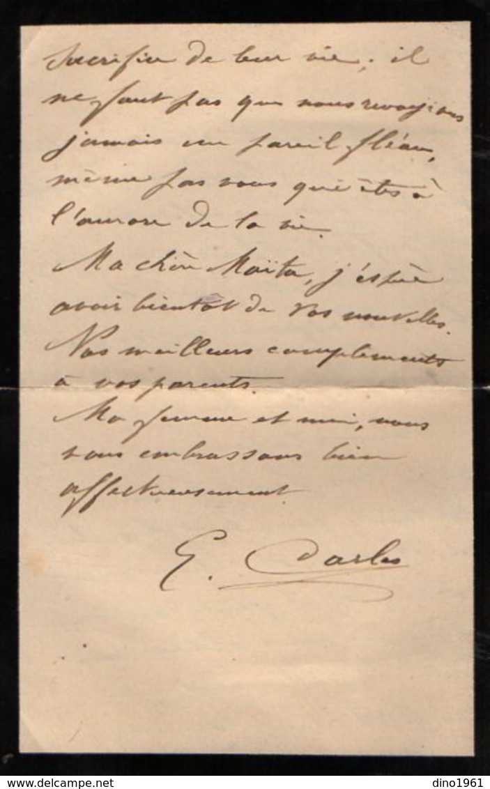 VP13.107 - Guerre 14 / 18 - 2 Lettres De Mr E. CARLES à PARIS - Récit - Manuscrits