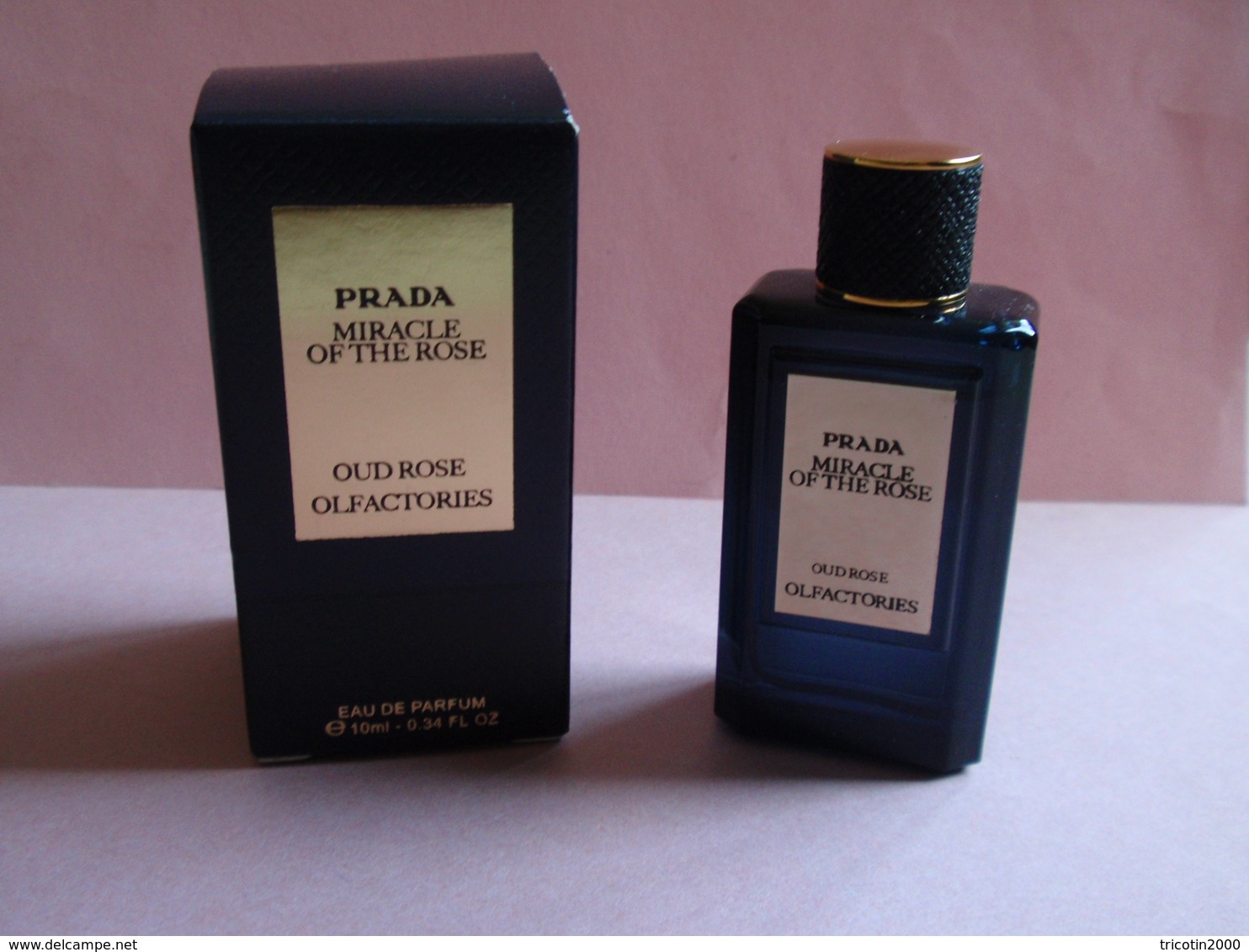 RARE MINIATURE Eau De Parfum MIRACLE OF THE ROSE De PRADA 10 Ml - Miniatures Femmes (avec Boite)