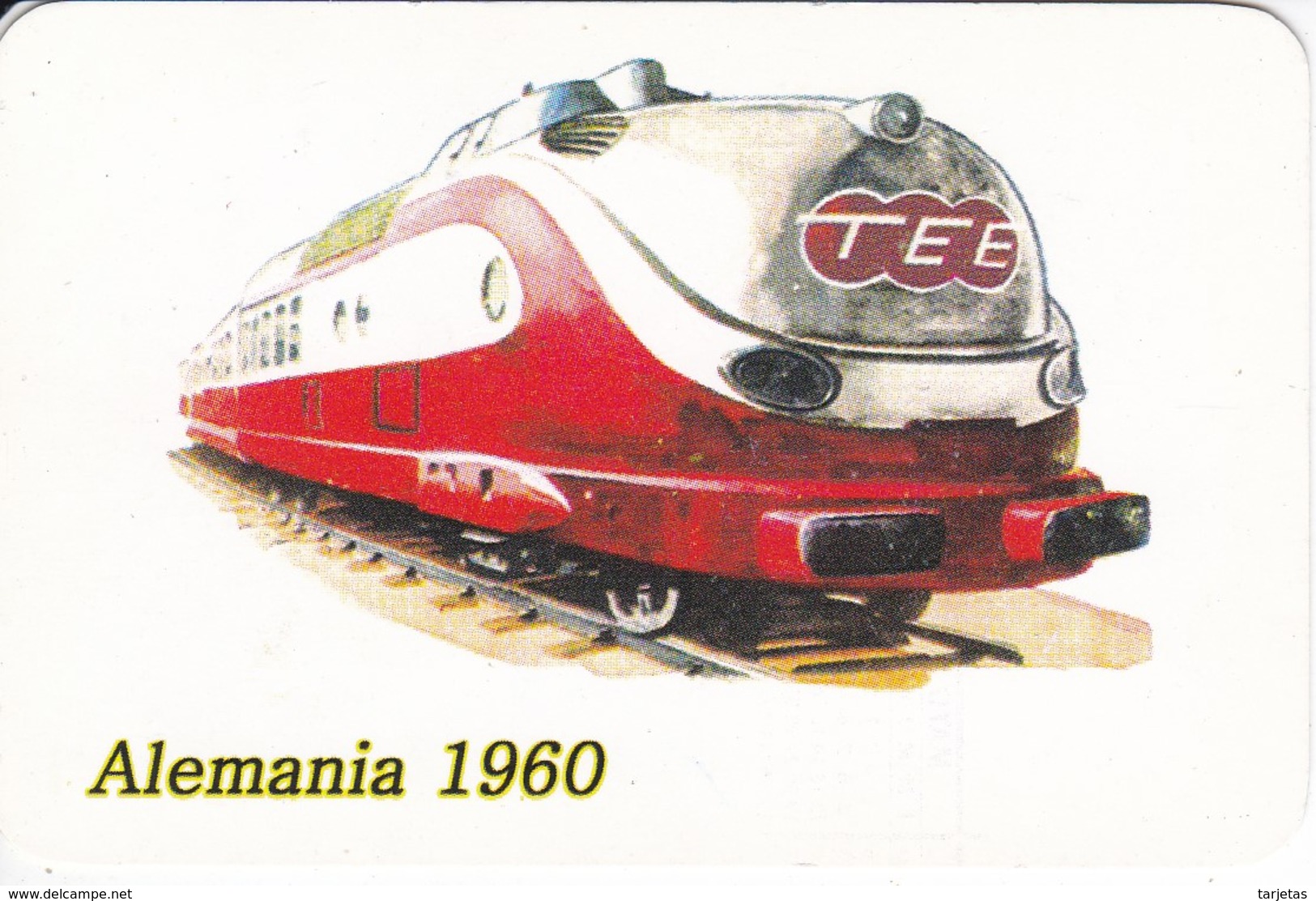 CALENDARIO DE ESPAÑA DE UN TREN DE ALEMANIA DEL AÑO 2008 (CALENDRIER-CALENDAR) TREN-TRAIN-ZUG - Tamaño Pequeño : 2001-...