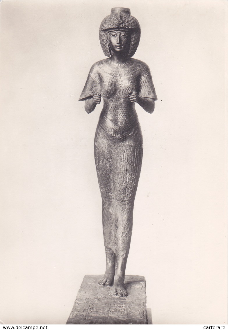 STATUE D'EGYPTE DECOUVERT AU TEMPLE DE KARNAK,LOUVRE MAINTENANT,PRETRESSE,ADORATRICE KAROMAMA - Autres & Non Classés