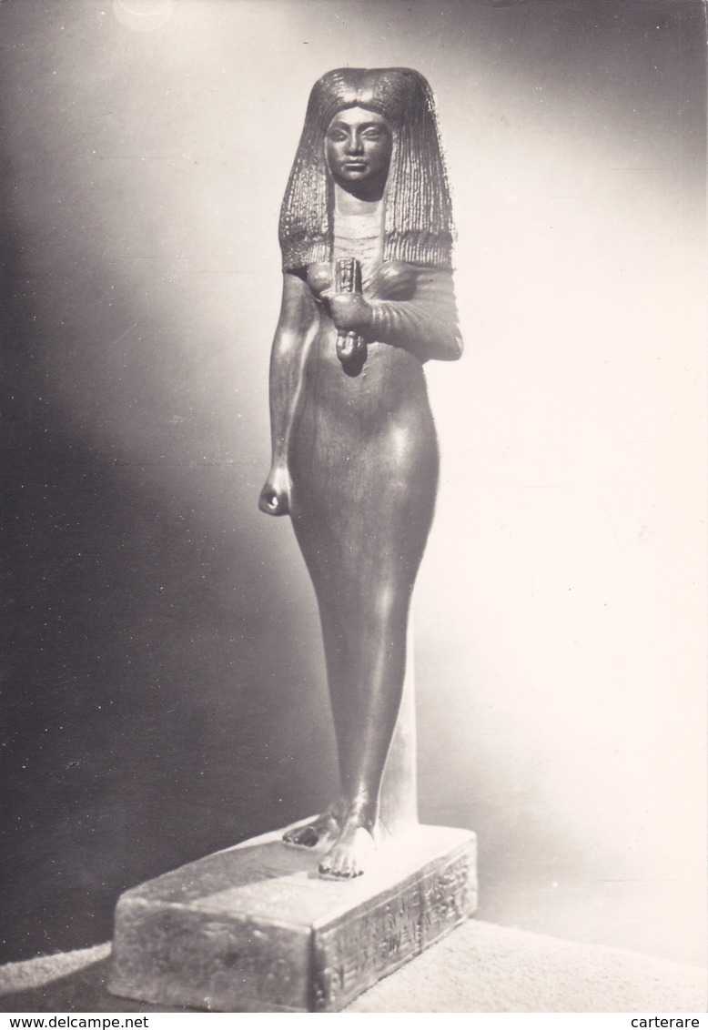 STATUE D'EGYPTE  AU LOUVRE MAINTENANT,LA DAME TOUY,TOUI,ART EGYPTIEN,CARTE PHOTO - Autres & Non Classés