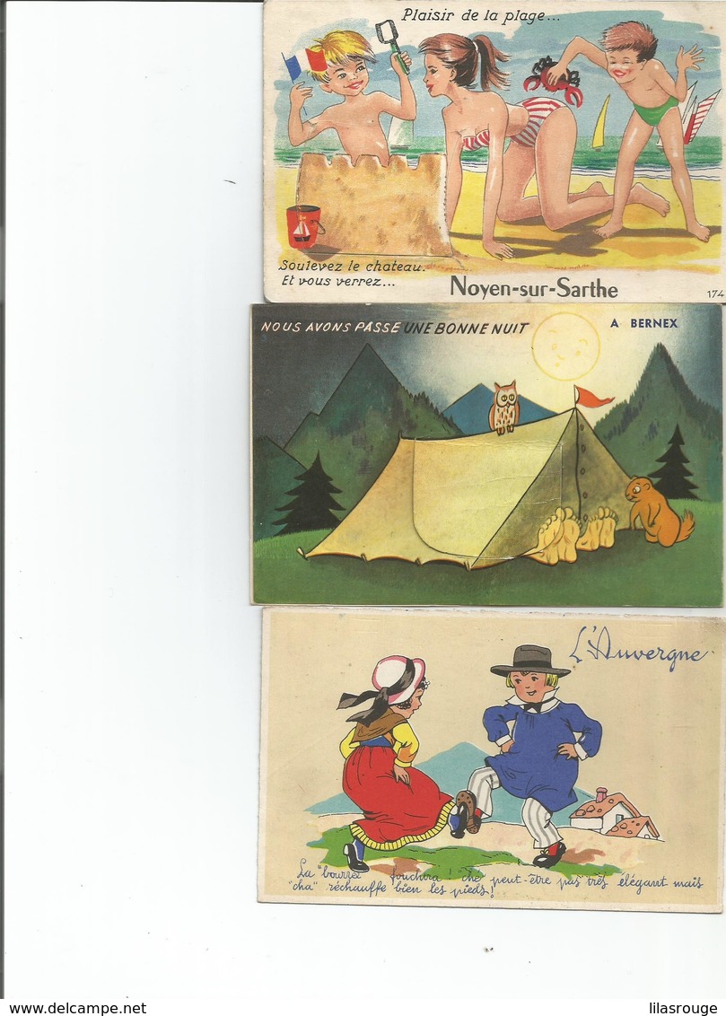 Lot 7 Cartes    Humour - 5 - 99 Cartes