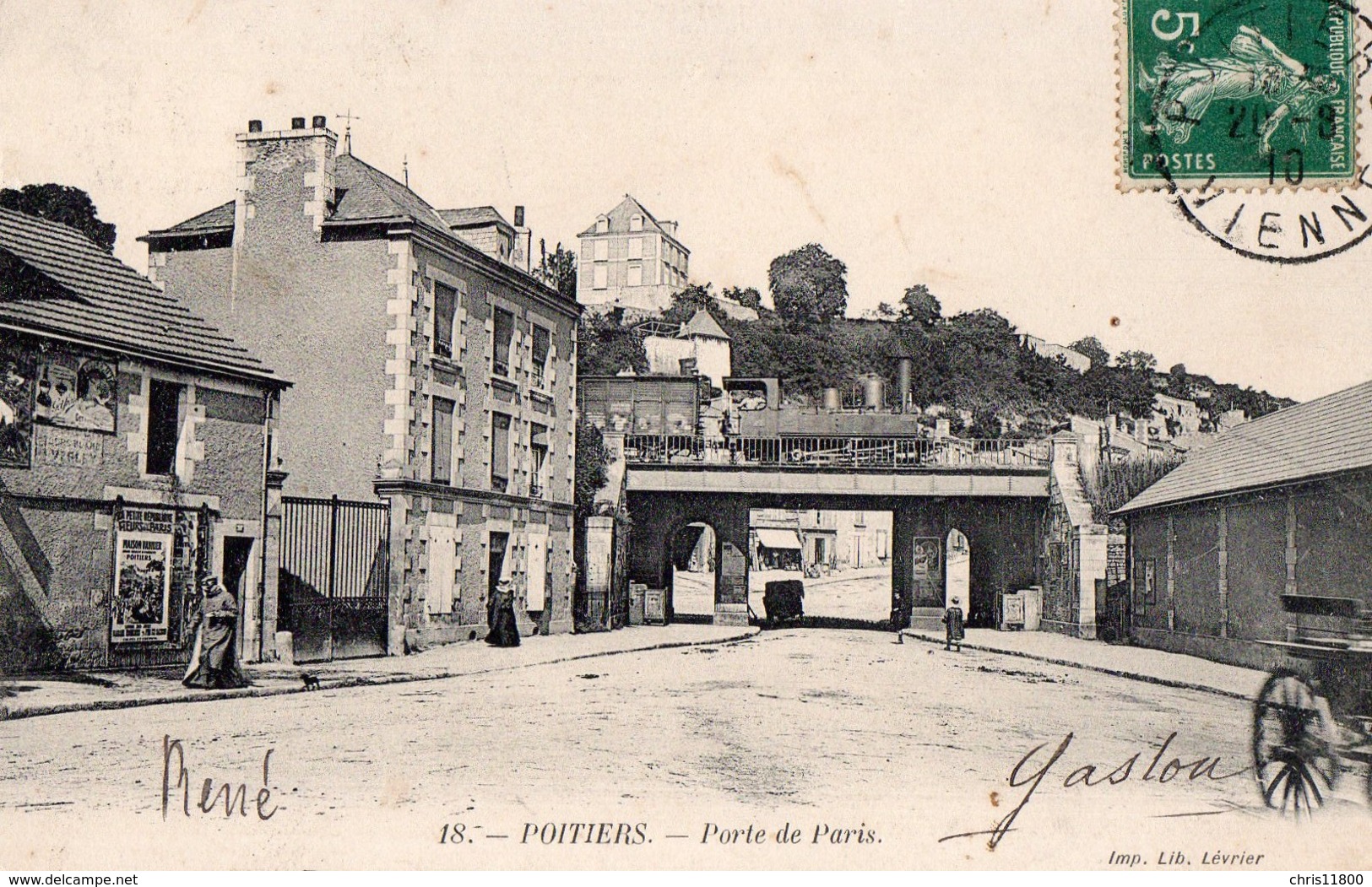 CPA  - 86 - POITIERS - Porte De Paris - Poitiers