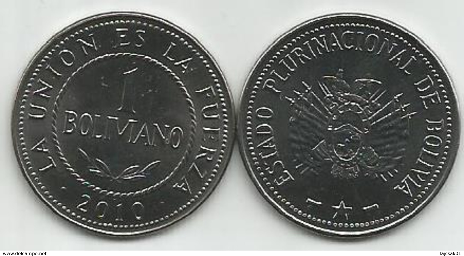 Bolivia 1 Boliviano 2010. High Grade - Bolivie