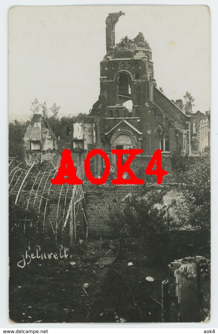 GELUVELD Gheluvelt Kerk Zonnebeke 1915 1916 1917 Flandern Ypern Menin Road - Zonnebeke