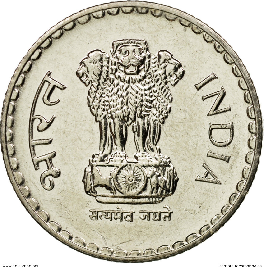 Monnaie, INDIA-REPUBLIC, 5 Rupees, 2000, SPL, Copper-nickel, KM:154.1 - Inde