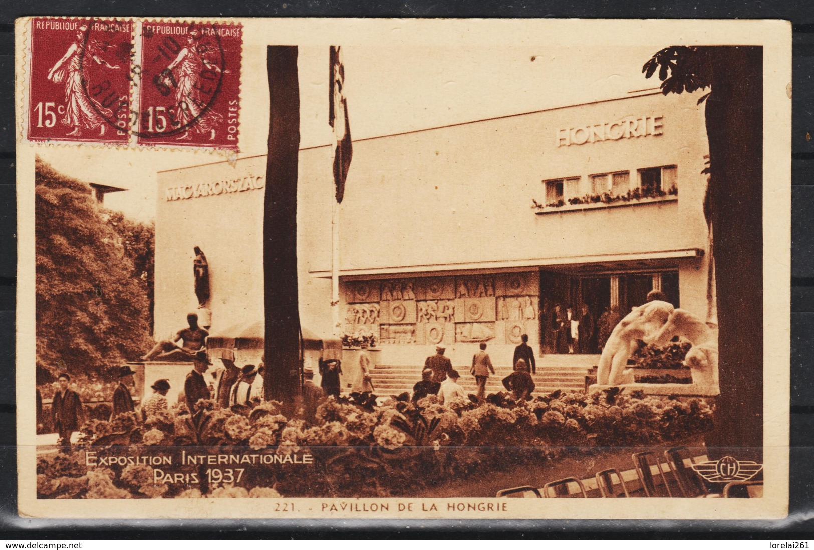 1937 - EXPO INT. PARIS - PAVILLON DE LA HONGRIE - Sonstige & Ohne Zuordnung