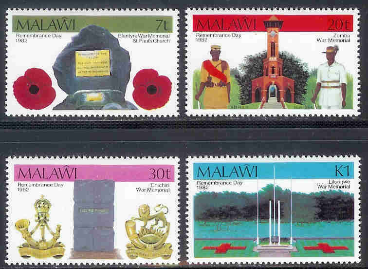 MALAWI 1982 Mint Hinged Stamp(s) Memorial Day 384-387 #4592 - Malawi (1964-...)