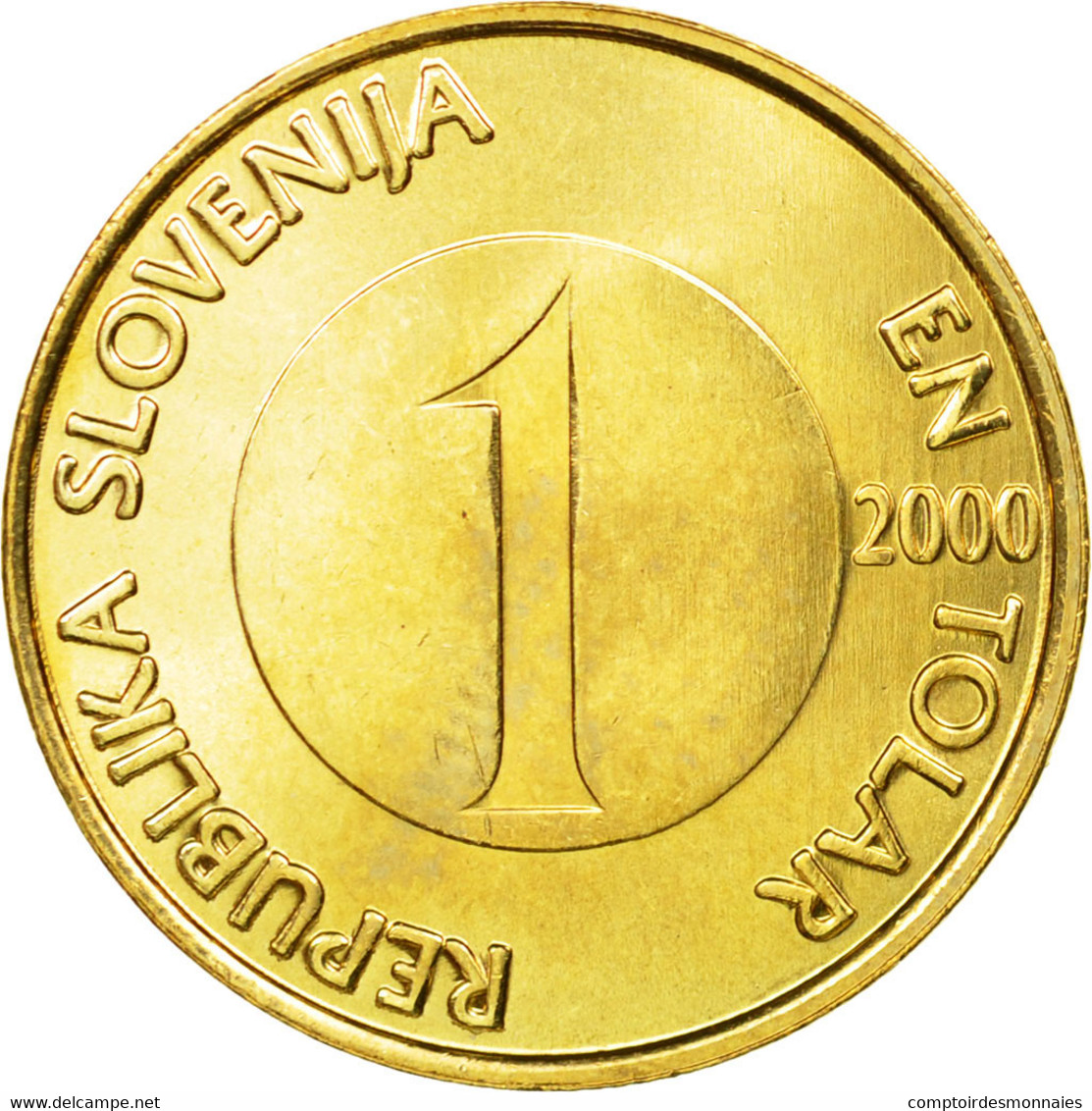 Monnaie, Slovénie, Tolar, 2000, SUP, Nickel-brass, KM:4 - Slowenien