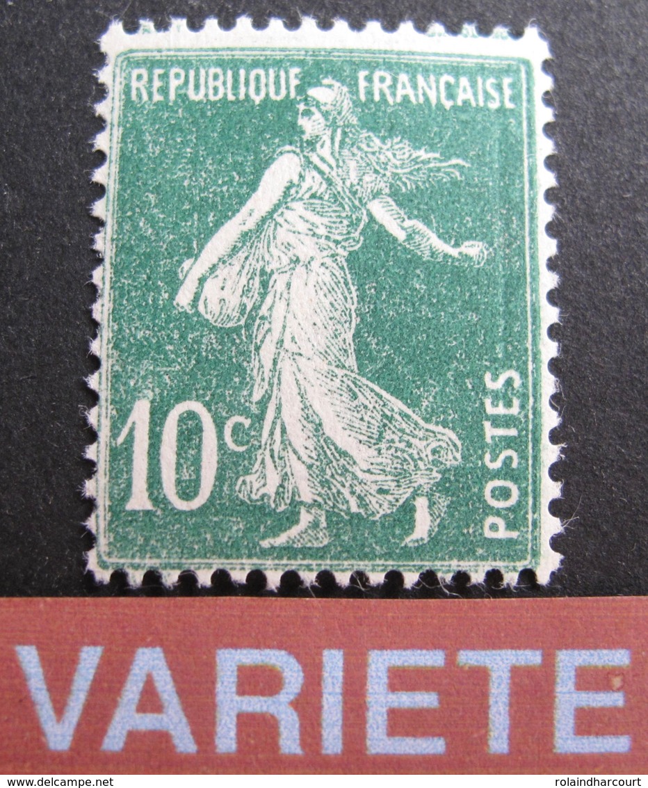 R1692/36 - 1920 - TYPE SEMEUSE - N°159c NEUF** (légère Pliure) - VARIETE ➤ IMPRESSION DEFECTUEUSE - Neufs