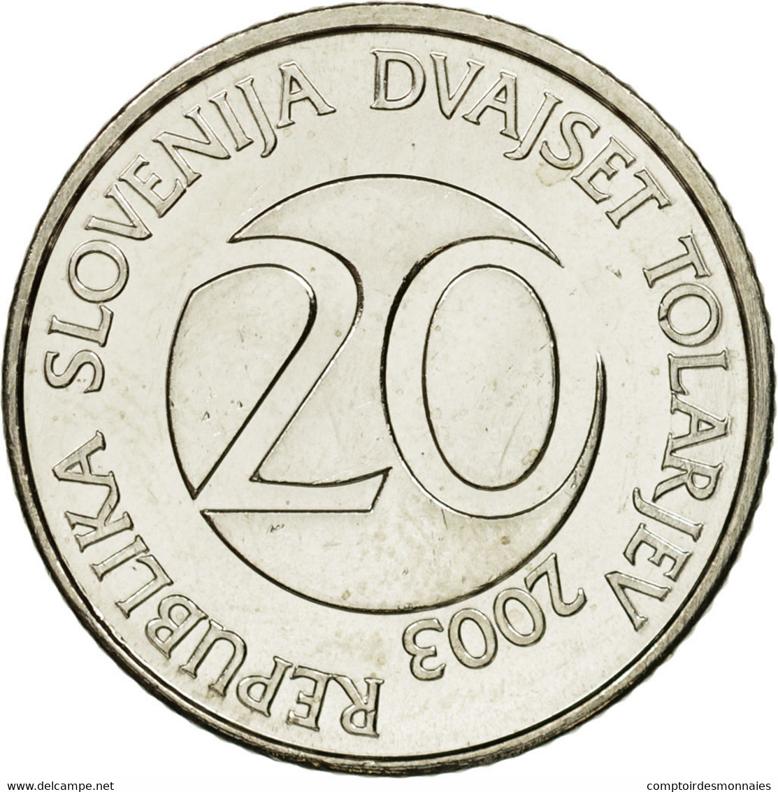 Monnaie, Slovénie, 20 Tolarjev, 2003, Kremnica, SPL, Copper-nickel, KM:51 - Slovénie