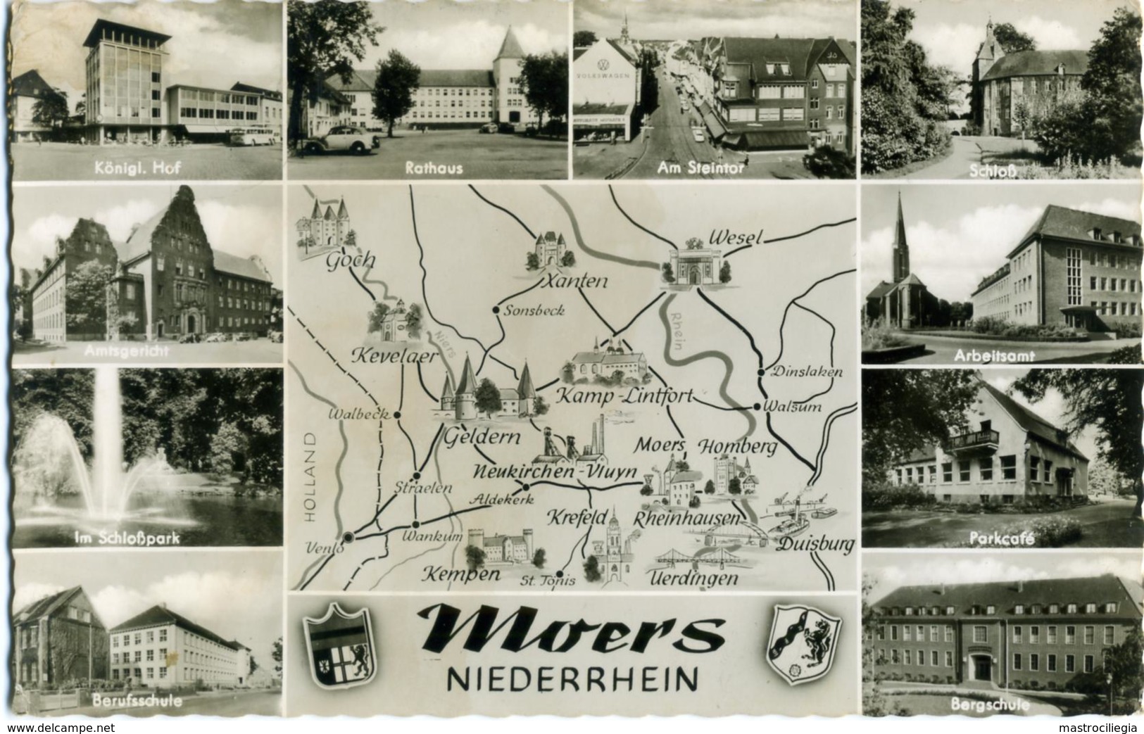 DEUTSCHLAND  NORDRHEIN-WESTFALEN  MOERS - Carte Geografiche