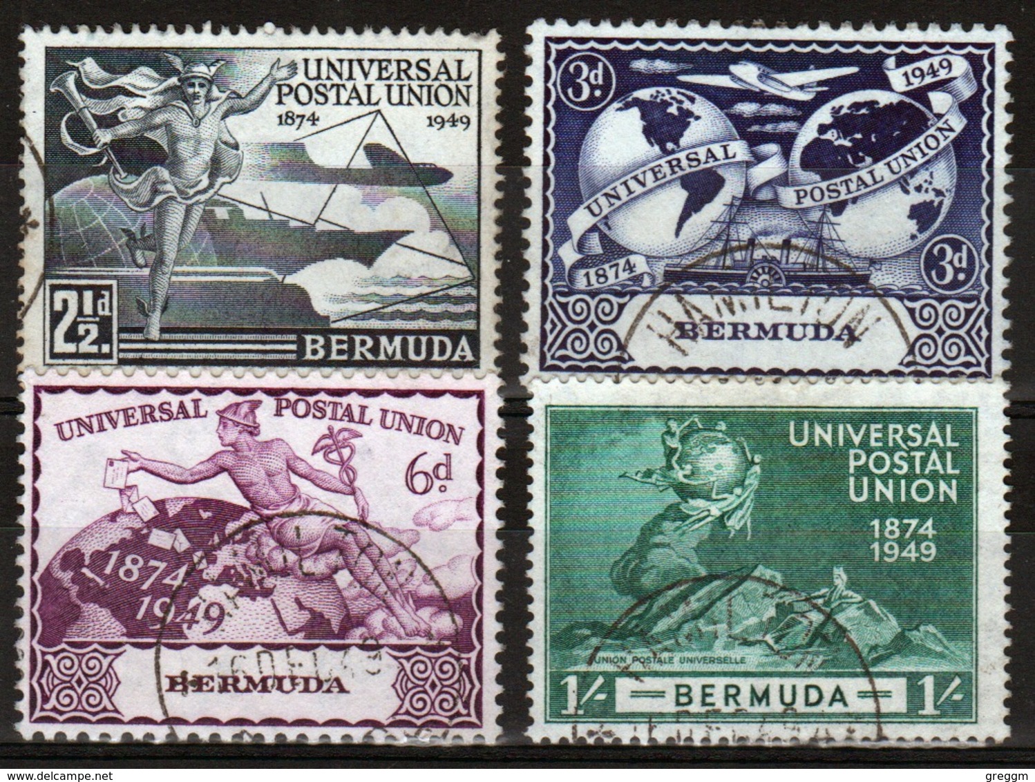 Bermuda 1949 George VI Set Of Stamps To Celebrate The 75th Anniversary Of The UPU. - Bermuda