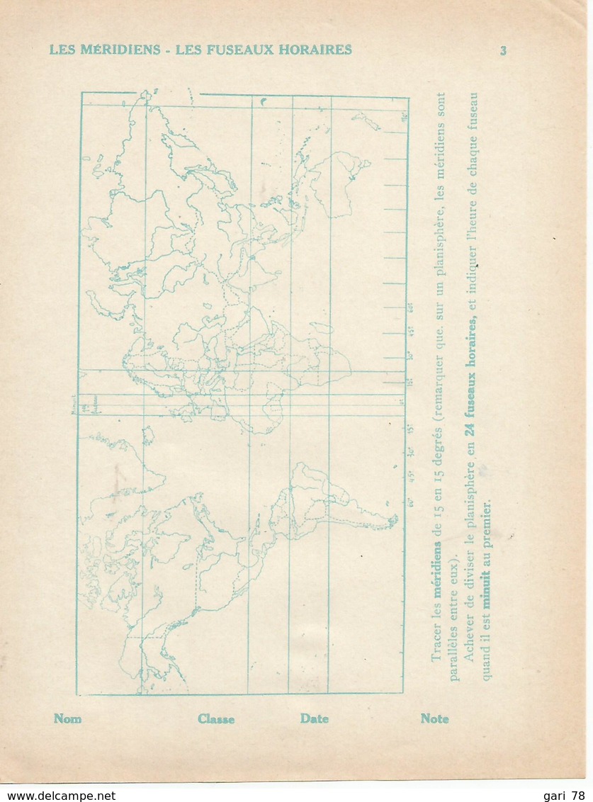 Albert TROUX : 32 Croquis Devoirs De Géographie ; L'AMERIQUE, L'AUSTRALASIE, Lycées Et Collèges, Classe De 6e - Autres & Non Classés