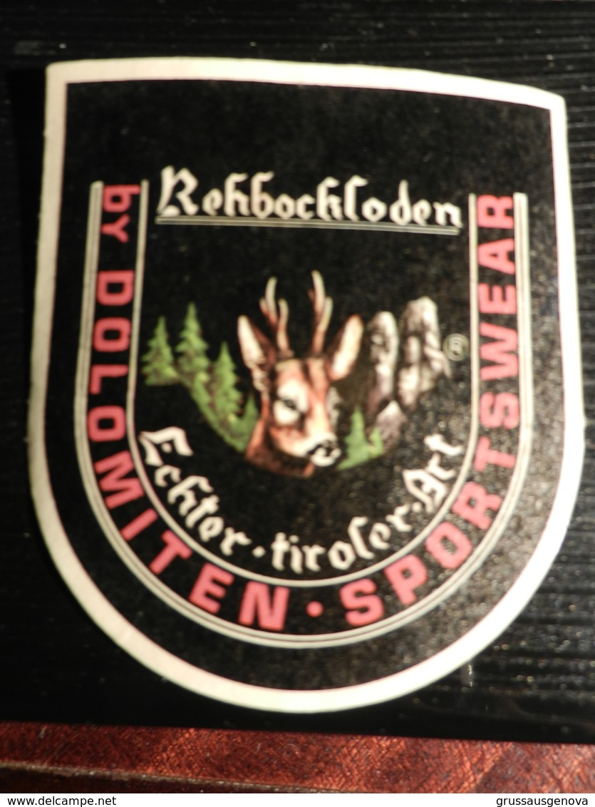 19132) ADESIVO STIKER REHBOCHLODEN BY DOLOMITEN SPORTSWEAR 6 X 7 Cm - Adesivi