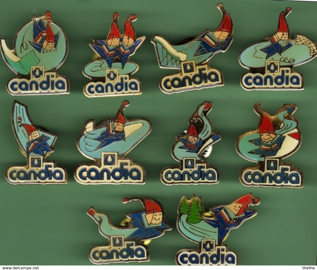 JO ALBERTVILLE 92 - MASCOTTE - CANDIA  LOT Des 10 Pins émis - Jeux Olympiques