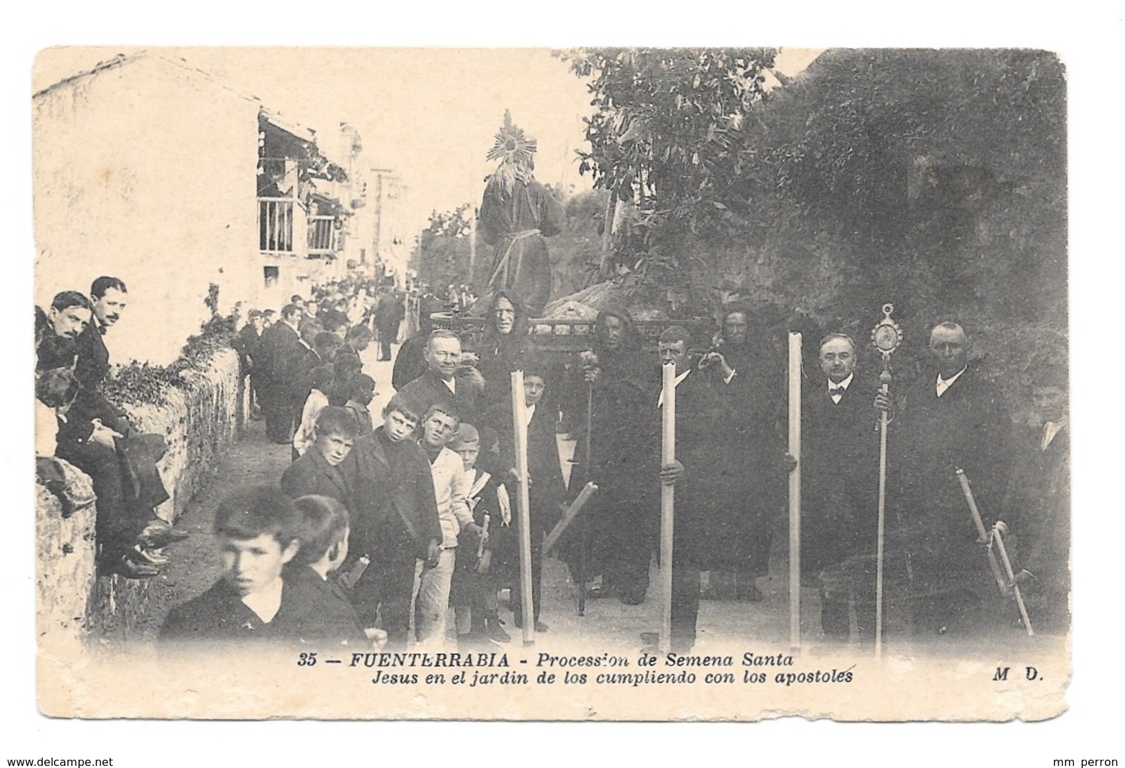 (21411-00) Espagne - Fuenterrabia - Procession De Semena Santa - Jesus En El Jardin De Los Cumpliendo Con Los Apostoles - Autres & Non Classés