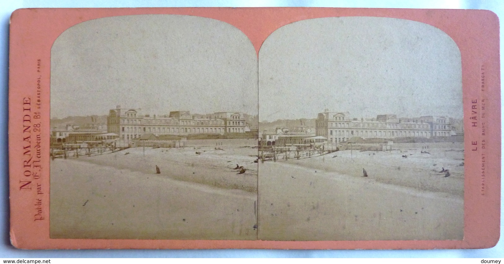 1 VUE SUR -  LE HAVRE - ÉTABLISSEMENT DES BAINS DE MER FRASCATI - Stereoscopic