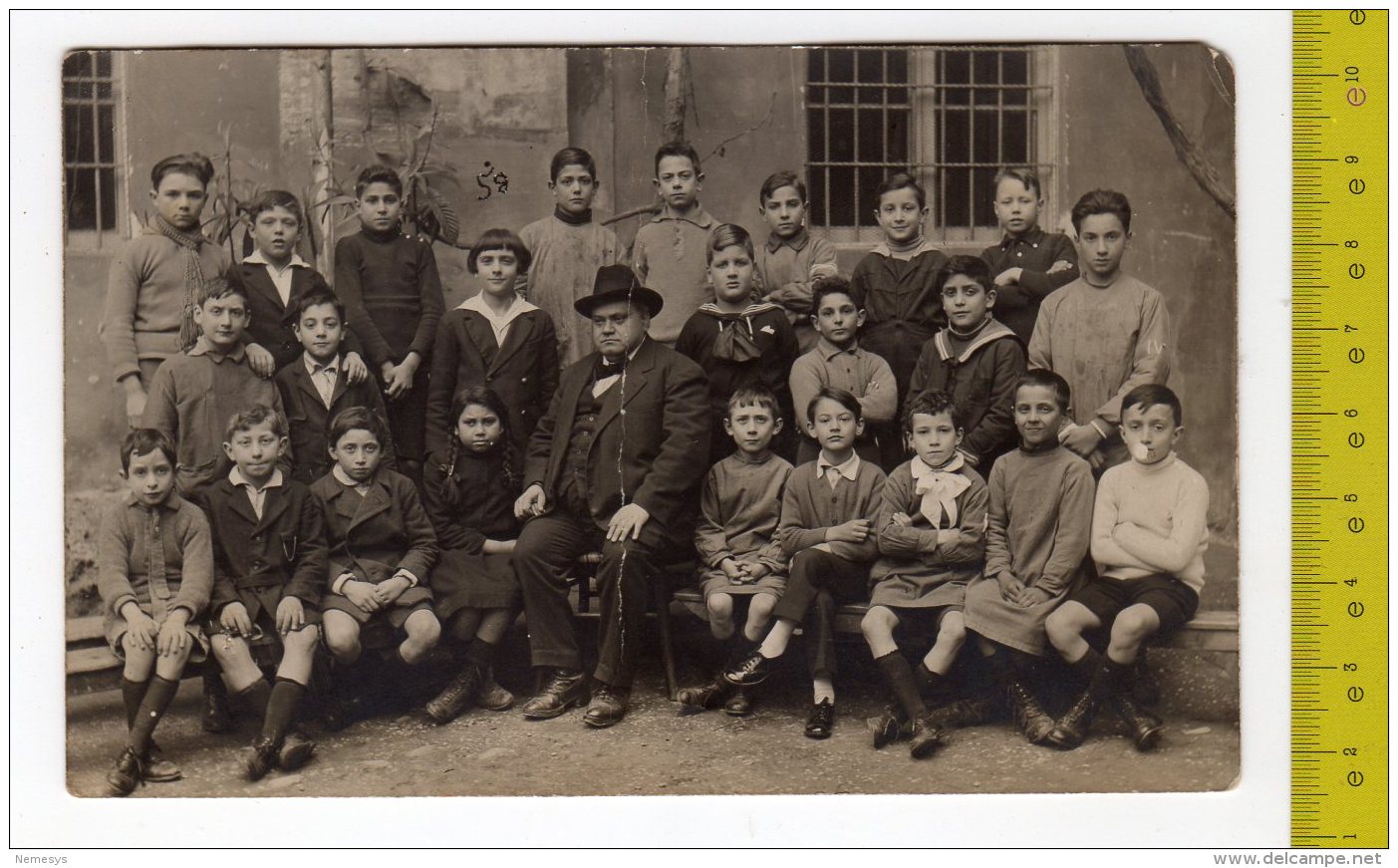 1925 ROMA Fotoricordo Della Classe IV Elementare -  FP NV See 2 Scans PIEGA CENTRALE NON DETURPANTE - Enseignement, Ecoles Et Universités